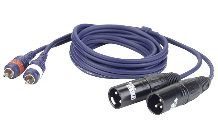 DAP FL263 / 2 XLR männl. zu 2 Cinch, 3m DAP FL263 / 2 XLR männl. zu 2 Cinch, 3m von DAP