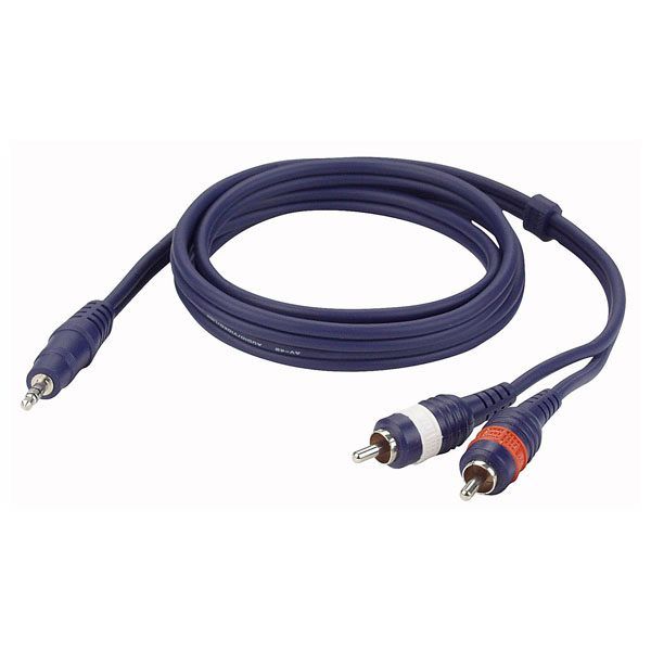 DAP FL30150 Stereo Mini Jack to 2 RCA Connector 150cm von DAP