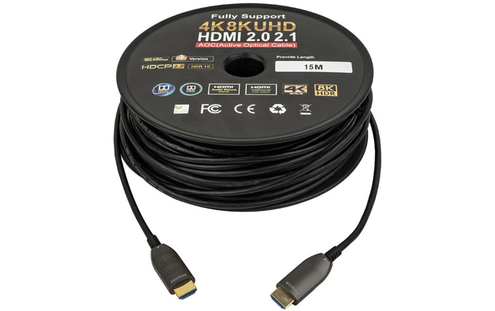 DAP FV4515 HDMI 2.1 AOC 8K-Glasfaserkabel - 15m von DAP