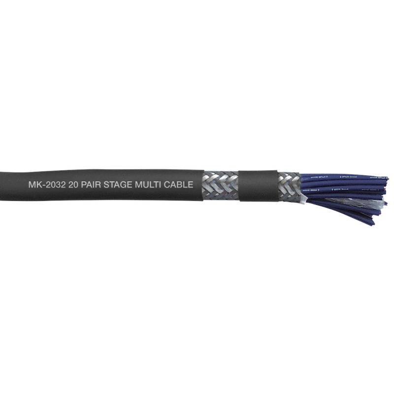 DAP MK-2032 20-pair Dual-Shielded Multicore Cable, Per Metre (Black) von DAP