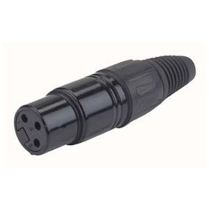 DAP N-CON XLR Plug 3 Pole Black Female with Black Endcap DAP N-CON XLR Plug 3 Pole Black Female with Black Endcap von DAP