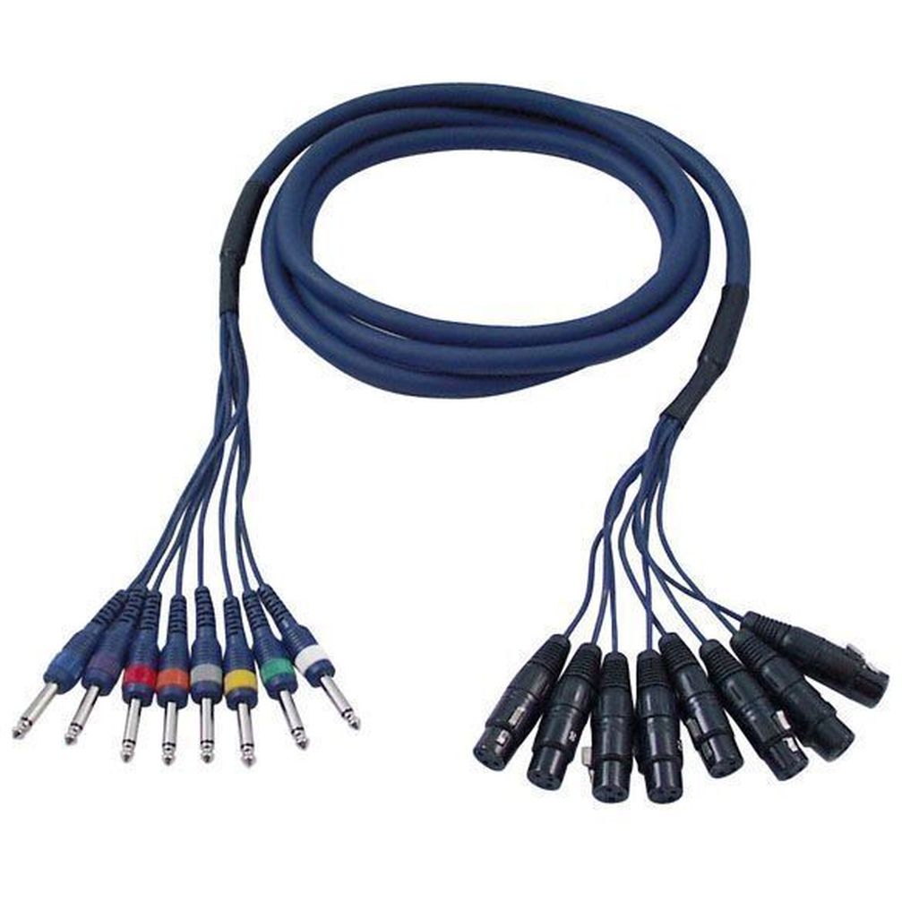 DAP Studiosnake 8 Way XLR Female to Jack Mono 3m DAP Studiosnake 8 Way XLR Female to Jack Mono 3m von DAP
