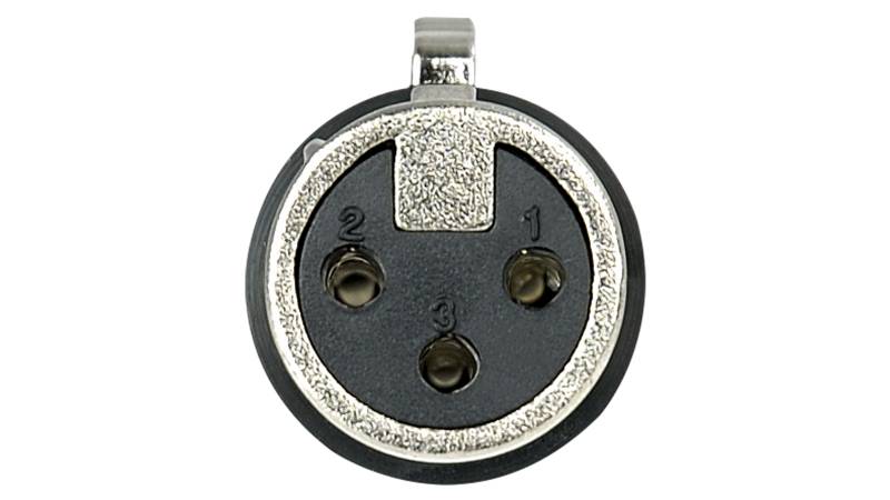 DAP XLR 3P Connector - female - Nickel housing von DAP