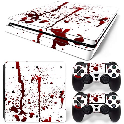 DAPANZ Bloody Vinyl-Aufkleber für Sony Playstation 4 Slim Console und DualShock 4 Controller Bloody(A) von DAPANZ