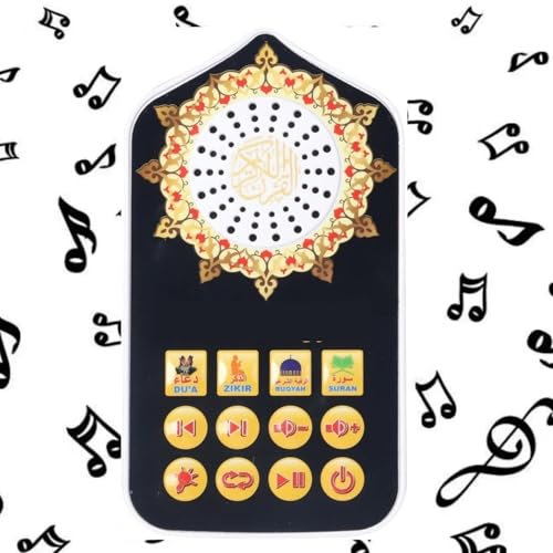 Tragbarer Koran-Lautsprecher mit LED-Nachtlicht, Fernbedienung, Bluetooth, Koranrezitationen, 18 Übersetzungen, USB 8GB, FM Radio, wiederaufladbar Tragbarer Koran-Lautsprecher mit LED-Nachtlicht, Fernbedienung, Bluetooth, Koranrezitationen, 18 Übersetzungen, USB 8GB, FM Radio, wiederaufladbar von DARANCA