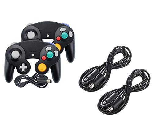 DARLINGTON & Sohns 2 Stück Schwarze Controller + Verlängerungskabel für Nintendo Game Cube Controller Schwarz GC Verlängerung Extansion Nintendo Wii Cable DARLINGTON & Sohns 2 Stück Schwarze Controller + Verlängerungskabel für Nintendo Game Cube Controller Schwarz GC Verlängerung Extansion Nintendo Wii Cable von DARLINGTON & Sohns