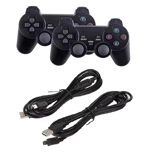 DARLINGTON & Sohns Set 2 Controller für Playsation 3 PS3 Wireless Gamepad Dual Shock Doppelpack PS-3 mit 2 Ladekabel DARLINGTON & Sohns Set 2 Controller für Playsation 3 PS3 Wireless Gamepad Dual Shock Doppelpack PS-3 mit 2 Ladekabel von DARLINGTON & Sohns