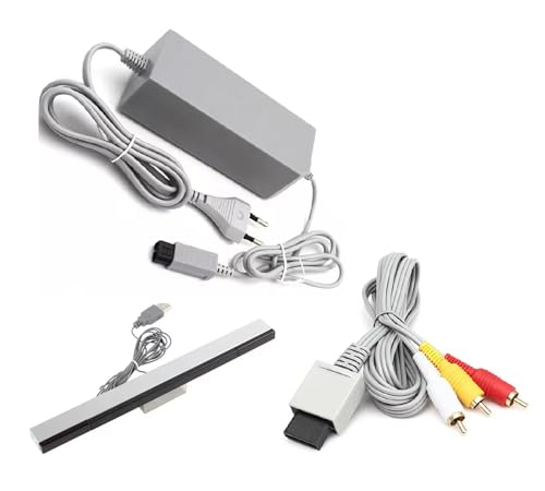 Zubehör Set Netzteil Fernsehkabel Sensorleiste für Nintendo Wii Stromkabel AC Adapter TV Kabel Zubehör Set Netzteil Fernsehkabel Sensorleiste für Nintendo Wii Stromkabel AC Adapter TV Kabel von DARLINGTON & Sohns