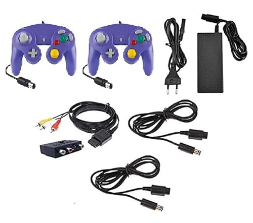 Zubehör Set Verlängerungskabel Netzteil Purple Controller für Nintendo Gamecube GC Controller Verlängerung TV Kabel Zubehör Set Verlängerungskabel Netzteil Purple Controller für Nintendo Gamecube GC Controller Verlängerung TV Kabel von DARLINGTON & Sohns