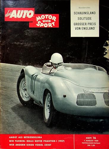 Auto Motor und Sport 16/1959 - Echte, historische Zeitschrift von 1959 - Personalisiertes Geschenk zum 66. Geburtstag für Männer - Original aus dem Jahr 1959 - Die Geschenkidee für den Mann von DAS GEBURTSTAGSGESCHENK HISTORISCHE ZEITSCHRIFTEN