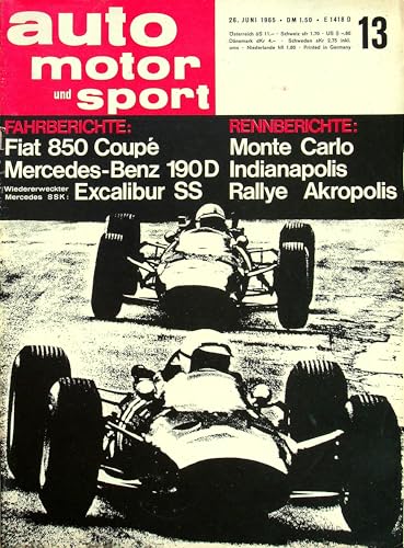 Echte, historische Zeitschrift von 1965 - Auto Motor Sport AMS Autozeitung 13/1965 - Personalisiertes Geschenk 60.Geburtstag für Männer - Original aus dem Jahr 1965 - Die Geschenkidee für den Mann von DAS GEBURTSTAGSGESCHENK HISTORISCHE ZEITSCHRIFTEN