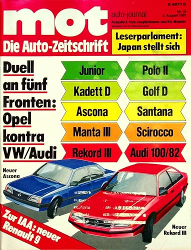 Echte, historische Zeitschrift von 1981 - Garantiert 44 Jahre alt - Personalisiertes Geschenk 44. Geburtstag Mann - Original aus dem Jahr 1981 - Die Geschenkidee für Männer - MOT 16/1981 von DAS GEBURTSTAGSGESCHENK HISTORISCHE ZEITSCHRIFTEN