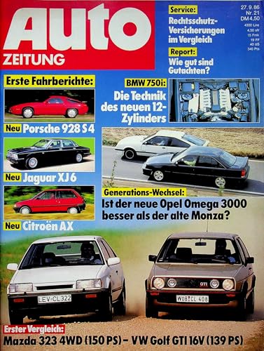 Echte, historische Zeitschrift von 1986 - Garantiert 39 Jahre alt - Personalisiertes Geschenk 39. Geburtstag Mann - Original aus dem Jahr 1986 - Die Geschenkidee für Männer - Autozeitung 21/1986 von DAS GEBURTSTAGSGESCHENK HISTORISCHE ZEITSCHRIFTEN