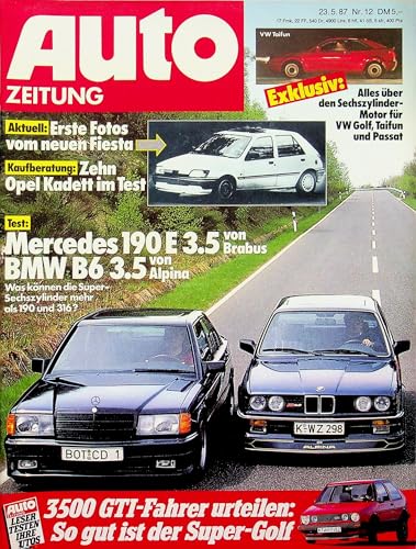 Echte, historische Zeitschrift von 1987 - Garantiert 38 Jahre alt - Personalisiertes Geschenk 38. Geburtstag Mann - Original aus dem Jahr 1987 - Die Geschenkidee für Männer - Autozeitung 12/1987 von DAS GEBURTSTAGSGESCHENK HISTORISCHE ZEITSCHRIFTEN