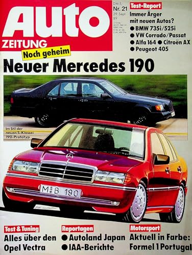 Echte, historische Zeitschrift von 1989 - Garantiert 36 Jahre alt - Personalisiertes Geschenk 36. Geburtstag Mann - Original aus dem Jahr 1989 - Die Geschenkidee für Männer - Autozeitung 21/1989 von DAS GEBURTSTAGSGESCHENK HISTORISCHE ZEITSCHRIFTEN