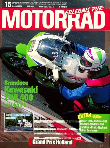 Echte, historische Zeitschrift von 1991 - Garantiert 34 Jahre alt - Personalisiertes Geschenk 34. Geburtstag Mann - Original aus dem Jahr 1991 - Die Geschenkidee für Männer - Motorrad 15/1991 Echte, historische Zeitschrift von 1991 - Garantiert 34 Jahre alt - Personalisiertes Geschenk 34. Geburtstag Mann - Original aus dem Jahr 1991 - Die Geschenkidee für Männer - Motorrad 15/1991 von DAS GEBURTSTAGSGESCHENK HISTORISCHE ZEITSCHRIFTEN