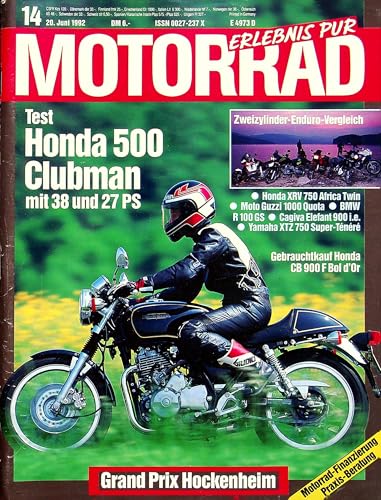 Echte, historische Zeitschrift von 1992 - Garantiert 33 Jahre alt - Personalisiertes Geschenk 33. Geburtstag Mann - Original aus dem Jahr 1992 - Die Geschenkidee für Männer - Motorrad 14/1992 von DAS GEBURTSTAGSGESCHENK HISTORISCHE ZEITSCHRIFTEN