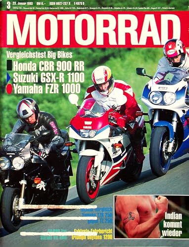 Echte, historische Zeitschrift von 1993 - Garantiert 32 Jahre alt - Personalisiertes Geschenk 32. Geburtstag Mann - Original aus dem Jahr 1993 - Die Geschenkidee für Männer - Motorrad 03/1993 Echte, historische Zeitschrift von 1993 - Garantiert 32 Jahre alt - Personalisiertes Geschenk 32. Geburtstag Mann - Original aus dem Jahr 1993 - Die Geschenkidee für Männer - Motorrad 03/1993 von DAS GEBURTSTAGSGESCHENK HISTORISCHE ZEITSCHRIFTEN