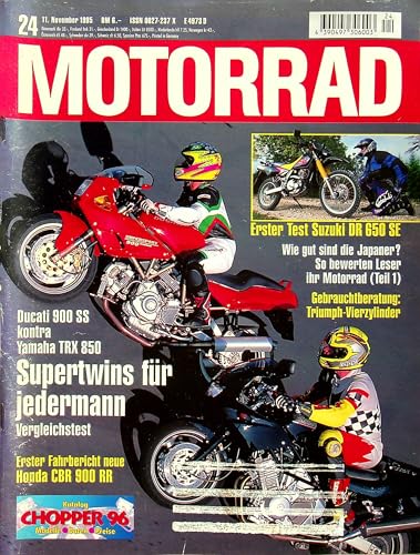 Echte, historische Zeitschrift von 1995 - Garantiert 30 Jahre alt - Personalisiertes Geschenk 30. Geburtstag Mann - Original aus dem Jahr 1995 - Die Geschenkidee für Männer - Motorrad 24/1995 Echte, historische Zeitschrift von 1995 - Garantiert 30 Jahre alt - Personalisiertes Geschenk 30. Geburtstag Mann - Original aus dem Jahr 1995 - Die Geschenkidee für Männer - Motorrad 24/1995 von DAS GEBURTSTAGSGESCHENK HISTORISCHE ZEITSCHRIFTEN