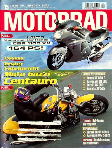 Echte, historische Zeitschrift von 1996 - Garantiert 29 Jahre alt - Personalisiertes Geschenk 29. Geburtstag Mann - Original aus dem Jahr 1996 - Die Geschenkidee für Männer - Motorrad 15/1996 Echte, historische Zeitschrift von 1996 - Garantiert 29 Jahre alt - Personalisiertes Geschenk 29. Geburtstag Mann - Original aus dem Jahr 1996 - Die Geschenkidee für Männer - Motorrad 15/1996 von DAS GEBURTSTAGSGESCHENK HISTORISCHE ZEITSCHRIFTEN