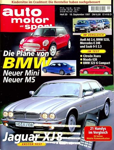 Echte, historische Zeitschrift von 1997 - Garantiert 28 Jahre alt - Personalisiertes Geschenk 28. Geburtstag Mann - Original aus dem Jahr 1997 - Die Geschenkidee für Männer - Auto Motor Sport 20/1997 Echte, historische Zeitschrift von 1997 - Garantiert 28 Jahre alt - Personalisiertes Geschenk 28. Geburtstag Mann - Original aus dem Jahr 1997 - Die Geschenkidee für Männer - Auto Motor Sport 20/1997 von DAS GEBURTSTAGSGESCHENK HISTORISCHE ZEITSCHRIFTEN
