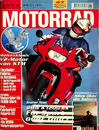 Echte, historische Zeitschrift von 1997 - Garantiert 28 Jahre alt - Personalisiertes Geschenk 28. Geburtstag Mann - Original aus dem Jahr 1997 - Die Geschenkidee für Männer - Motorrad 06/1997 von DAS GEBURTSTAGSGESCHENK HISTORISCHE ZEITSCHRIFTEN