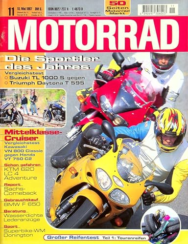 Echte, historische Zeitschrift von 1997 - Garantiert 28 Jahre alt - Personalisiertes Geschenk 28. Geburtstag Mann - Original aus dem Jahr 1997 - Die Geschenkidee für Männer - Motorrad 11/1997 von DAS GEBURTSTAGSGESCHENK HISTORISCHE ZEITSCHRIFTEN