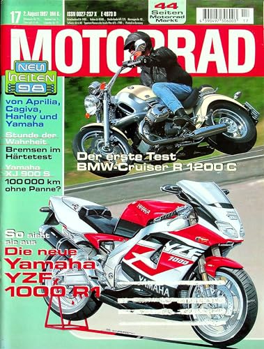Echte, historische Zeitschrift von 1997 - Garantiert 28 Jahre alt - Personalisiertes Geschenk 28. Geburtstag Mann - Original aus dem Jahr 1997 - Die Geschenkidee für Männer - Motorrad 17/1997 Echte, historische Zeitschrift von 1997 - Garantiert 28 Jahre alt - Personalisiertes Geschenk 28. Geburtstag Mann - Original aus dem Jahr 1997 - Die Geschenkidee für Männer - Motorrad 17/1997 von DAS GEBURTSTAGSGESCHENK HISTORISCHE ZEITSCHRIFTEN