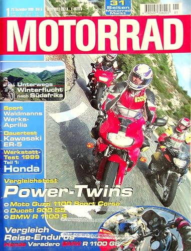 Echte, historische Zeitschrift von 1998 - Garantiert 27 Jahre alt - Personalisiertes Geschenk 27. Geburtstag Mann - Original aus dem Jahr 1998 - Die Geschenkidee für Männer - Motorrad 01/1998 Echte, historische Zeitschrift von 1998 - Garantiert 27 Jahre alt - Personalisiertes Geschenk 27. Geburtstag Mann - Original aus dem Jahr 1998 - Die Geschenkidee für Männer - Motorrad 01/1998 von DAS GEBURTSTAGSGESCHENK HISTORISCHE ZEITSCHRIFTEN