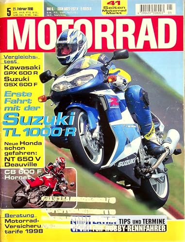 Echte, historische Zeitschrift von 1998 - Garantiert 27 Jahre alt - Personalisiertes Geschenk 27. Geburtstag Mann - Original aus dem Jahr 1998 - Die Geschenkidee für Männer - Motorrad 05/1998 Echte, historische Zeitschrift von 1998 - Garantiert 27 Jahre alt - Personalisiertes Geschenk 27. Geburtstag Mann - Original aus dem Jahr 1998 - Die Geschenkidee für Männer - Motorrad 05/1998 von DAS GEBURTSTAGSGESCHENK HISTORISCHE ZEITSCHRIFTEN