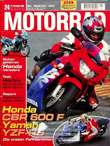 Echte, historische Zeitschrift von 1998 - Garantiert 27 Jahre alt - Personalisiertes Geschenk 27. Geburtstag Mann - Original aus dem Jahr 1998 - Die Geschenkidee für Männer - Motorrad 24/1998 von DAS GEBURTSTAGSGESCHENK HISTORISCHE ZEITSCHRIFTEN