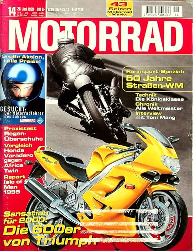 Echte, historische Zeitschrift von 1999 - Garantiert 26 Jahre alt - Personalisiertes Geschenk 26. Geburtstag Mann - Original aus dem Jahr 1999 - Die Geschenkidee für Männer - Motorrad 14/1999 Echte, historische Zeitschrift von 1999 - Garantiert 26 Jahre alt - Personalisiertes Geschenk 26. Geburtstag Mann - Original aus dem Jahr 1999 - Die Geschenkidee für Männer - Motorrad 14/1999 von DAS GEBURTSTAGSGESCHENK HISTORISCHE ZEITSCHRIFTEN