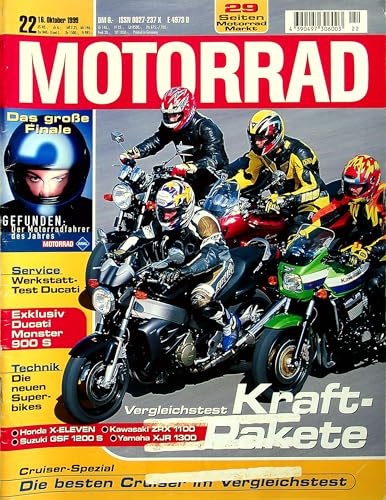 Echte, historische Zeitschrift von 1999 - Garantiert 26 Jahre alt - Personalisiertes Geschenk 26. Geburtstag Mann - Original aus dem Jahr 1999 - Die Geschenkidee für Männer - Motorrad 22/1999 Echte, historische Zeitschrift von 1999 - Garantiert 26 Jahre alt - Personalisiertes Geschenk 26. Geburtstag Mann - Original aus dem Jahr 1999 - Die Geschenkidee für Männer - Motorrad 22/1999 von DAS GEBURTSTAGSGESCHENK HISTORISCHE ZEITSCHRIFTEN
