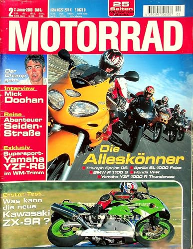 Echte, historische Zeitschrift von 2000 - Garantiert 25 Jahre alt - Personalisiertes Geschenk 25. Geburtstag Mann - Original aus dem Jahr 2000 - Die Geschenkidee für Männer - Motorrad 02/2000 Echte, historische Zeitschrift von 2000 - Garantiert 25 Jahre alt - Personalisiertes Geschenk 25. Geburtstag Mann - Original aus dem Jahr 2000 - Die Geschenkidee für Männer - Motorrad 02/2000 von DAS GEBURTSTAGSGESCHENK HISTORISCHE ZEITSCHRIFTEN