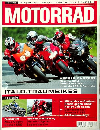 Echte, historische Zeitschrift von 2000 - Garantiert 25 Jahre alt - Personalisiertes Geschenk 25. Geburtstag Mann - Original aus dem Jahr 2000 - Die Geschenkidee für Männer - Motorrad 17/2000 Echte, historische Zeitschrift von 2000 - Garantiert 25 Jahre alt - Personalisiertes Geschenk 25. Geburtstag Mann - Original aus dem Jahr 2000 - Die Geschenkidee für Männer - Motorrad 17/2000 von DAS GEBURTSTAGSGESCHENK HISTORISCHE ZEITSCHRIFTEN