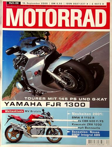 Echte, historische Zeitschrift von 2000 - Garantiert 25 Jahre alt - Personalisiertes Geschenk 25. Geburtstag Mann - Original aus dem Jahr 2000 - Die Geschenkidee für Männer - Motorrad 20/2000 Echte, historische Zeitschrift von 2000 - Garantiert 25 Jahre alt - Personalisiertes Geschenk 25. Geburtstag Mann - Original aus dem Jahr 2000 - Die Geschenkidee für Männer - Motorrad 20/2000 von DAS GEBURTSTAGSGESCHENK HISTORISCHE ZEITSCHRIFTEN