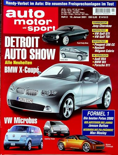 Echte, historische Zeitschrift von 2001 - Garantiert 24 Jahre alt - Personalisiertes Geschenk 24. Geburtstag Mann - Original aus dem Jahr 2001 - Die Geschenkidee für Männer - Auto Motor Sport 02/2001 Echte, historische Zeitschrift von 2001 - Garantiert 24 Jahre alt - Personalisiertes Geschenk 24. Geburtstag Mann - Original aus dem Jahr 2001 - Die Geschenkidee für Männer - Auto Motor Sport 02/2001 von DAS GEBURTSTAGSGESCHENK HISTORISCHE ZEITSCHRIFTEN
