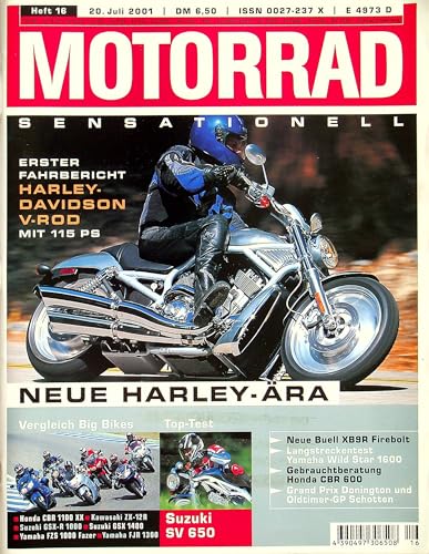 Echte, historische Zeitschrift von 2001 - Garantiert 24 Jahre alt - Personalisiertes Geschenk 24. Geburtstag Mann - Original aus dem Jahr 2001 - Die Geschenkidee für Männer - Motorrad 16/2001 von DAS GEBURTSTAGSGESCHENK HISTORISCHE ZEITSCHRIFTEN