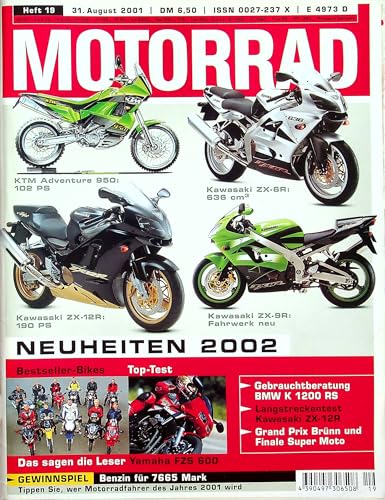 Echte, historische Zeitschrift von 2001 - Garantiert 24 Jahre alt - Personalisiertes Geschenk 24. Geburtstag Mann - Original aus dem Jahr 2001 - Die Geschenkidee für Männer - Motorrad 19/2001 Echte, historische Zeitschrift von 2001 - Garantiert 24 Jahre alt - Personalisiertes Geschenk 24. Geburtstag Mann - Original aus dem Jahr 2001 - Die Geschenkidee für Männer - Motorrad 19/2001 von DAS GEBURTSTAGSGESCHENK HISTORISCHE ZEITSCHRIFTEN