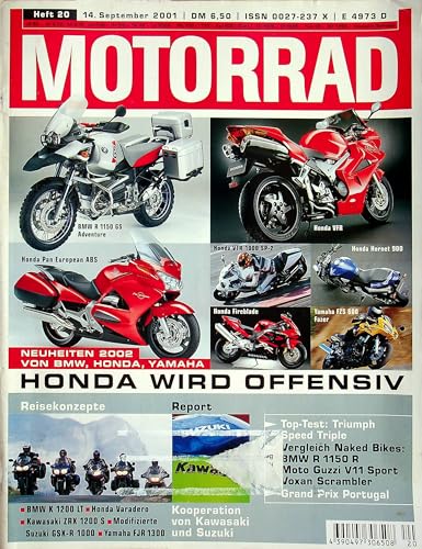Echte, historische Zeitschrift von 2001 - Garantiert 24 Jahre alt - Personalisiertes Geschenk 24. Geburtstag Mann - Original aus dem Jahr 2001 - Die Geschenkidee für Männer - Motorrad 20/2001 Echte, historische Zeitschrift von 2001 - Garantiert 24 Jahre alt - Personalisiertes Geschenk 24. Geburtstag Mann - Original aus dem Jahr 2001 - Die Geschenkidee für Männer - Motorrad 20/2001 von DAS GEBURTSTAGSGESCHENK HISTORISCHE ZEITSCHRIFTEN