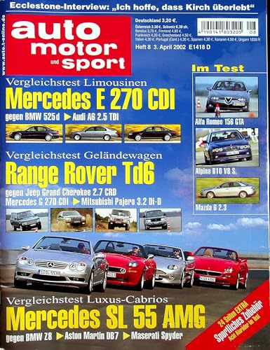 Echte, historische Zeitschrift von 2002 - Garantiert 23 Jahre alt - Personalisiertes Geschenk 23. Geburtstag Mann - Original aus dem Jahr 2002 - Die Geschenkidee für Männer - Auto Motor Sport 08/2002 Echte, historische Zeitschrift von 2002 - Garantiert 23 Jahre alt - Personalisiertes Geschenk 23. Geburtstag Mann - Original aus dem Jahr 2002 - Die Geschenkidee für Männer - Auto Motor Sport 08/2002 von DAS GEBURTSTAGSGESCHENK HISTORISCHE ZEITSCHRIFTEN