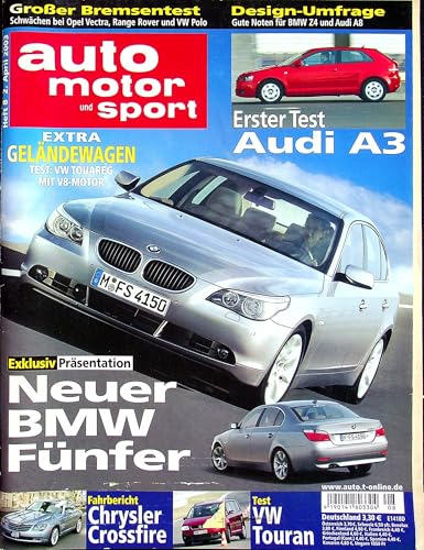 Echte, historische Zeitschrift von 2003 - Garantiert 22 Jahre alt - Personalisiertes Geschenk 22. Geburtstag Mann - Original aus dem Jahr 2003 - Die Geschenkidee für Männer - Auto Motor Sport 08/2003 Echte, historische Zeitschrift von 2003 - Garantiert 22 Jahre alt - Personalisiertes Geschenk 22. Geburtstag Mann - Original aus dem Jahr 2003 - Die Geschenkidee für Männer - Auto Motor Sport 08/2003 von DAS GEBURTSTAGSGESCHENK HISTORISCHE ZEITSCHRIFTEN