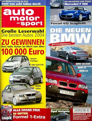Echte, historische Zeitschrift von 2003 - Garantiert 22 Jahre alt - Personalisiertes Geschenk 22. Geburtstag Mann - Original aus dem Jahr 2003 - Die Geschenkidee für Männer - Auto Motor Sport 22/2003 Echte, historische Zeitschrift von 2003 - Garantiert 22 Jahre alt - Personalisiertes Geschenk 22. Geburtstag Mann - Original aus dem Jahr 2003 - Die Geschenkidee für Männer - Auto Motor Sport 22/2003 von DAS GEBURTSTAGSGESCHENK HISTORISCHE ZEITSCHRIFTEN