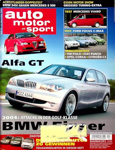 Echte, historische Zeitschrift von 2003 - Garantiert 22 Jahre alt - Personalisiertes Geschenk 22. Geburtstag Mann - Original aus dem Jahr 2003 - Die Geschenkidee für Männer - Auto Motor Sport 24/2003 Echte, historische Zeitschrift von 2003 - Garantiert 22 Jahre alt - Personalisiertes Geschenk 22. Geburtstag Mann - Original aus dem Jahr 2003 - Die Geschenkidee für Männer - Auto Motor Sport 24/2003 von DAS GEBURTSTAGSGESCHENK HISTORISCHE ZEITSCHRIFTEN