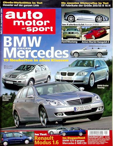 Echte, historische Zeitschrift von 2004 - Garantiert 21 Jahre alt - Personalisiertes Geschenk 21. Geburtstag Mann - Original aus dem Jahr 2004 - Die Geschenkidee für Männer - Auto Motor Sport 21/2004 Echte, historische Zeitschrift von 2004 - Garantiert 21 Jahre alt - Personalisiertes Geschenk 21. Geburtstag Mann - Original aus dem Jahr 2004 - Die Geschenkidee für Männer - Auto Motor Sport 21/2004 von DAS GEBURTSTAGSGESCHENK HISTORISCHE ZEITSCHRIFTEN