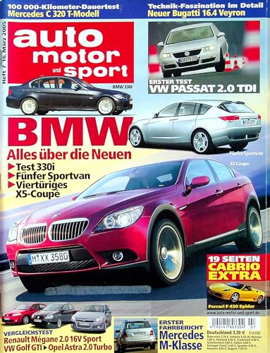 Echte, historische Zeitschrift von 2005 - Garantiert 20 Jahre alt - Personalisiertes Geschenk 20. Geburtstag Junge - Original aus dem Jahr 2005 - Die Geschenkidee für Männer - Auto Motor Sport 07/2005 Echte, historische Zeitschrift von 2005 - Garantiert 20 Jahre alt - Personalisiertes Geschenk 20. Geburtstag Junge - Original aus dem Jahr 2005 - Die Geschenkidee für Männer - Auto Motor Sport 07/2005 von DAS GEBURTSTAGSGESCHENK HISTORISCHE ZEITSCHRIFTEN