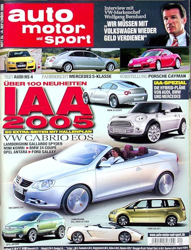 Echte, historische Zeitschrift von 2005 - Garantiert 20 Jahre alt - Personalisiertes Geschenk 20. Geburtstag Junge - Original aus dem Jahr 2005 - Die Geschenkidee für Männer - Auto Motor Sport 20/2005 Echte, historische Zeitschrift von 2005 - Garantiert 20 Jahre alt - Personalisiertes Geschenk 20. Geburtstag Junge - Original aus dem Jahr 2005 - Die Geschenkidee für Männer - Auto Motor Sport 20/2005 von DAS GEBURTSTAGSGESCHENK HISTORISCHE ZEITSCHRIFTEN