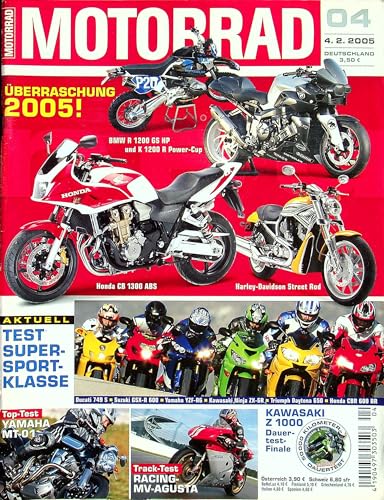 Echte, historische Zeitschrift von 2005 - Garantiert 20 Jahre alt - Personalisiertes Geschenk 20. Geburtstag Junge - Original aus dem Jahr 2005 - Die Geschenkidee für Männer - Motorrad 04/2005 Echte, historische Zeitschrift von 2005 - Garantiert 20 Jahre alt - Personalisiertes Geschenk 20. Geburtstag Junge - Original aus dem Jahr 2005 - Die Geschenkidee für Männer - Motorrad 04/2005 von DAS GEBURTSTAGSGESCHENK HISTORISCHE ZEITSCHRIFTEN