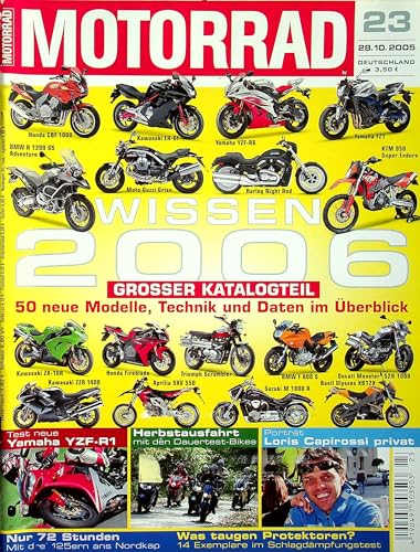Echte, historische Zeitschrift von 2005 - Garantiert 20 Jahre alt - Personalisiertes Geschenk 20. Geburtstag Junge - Original aus dem Jahr 2005 - Die Geschenkidee für Männer - Motorrad 23/2005 Echte, historische Zeitschrift von 2005 - Garantiert 20 Jahre alt - Personalisiertes Geschenk 20. Geburtstag Junge - Original aus dem Jahr 2005 - Die Geschenkidee für Männer - Motorrad 23/2005 von DAS GEBURTSTAGSGESCHENK HISTORISCHE ZEITSCHRIFTEN