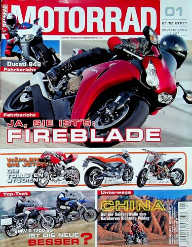 Echte, historische Zeitschrift von 2007 - Garantiert 18 Jahre alt - Personalisiertes Geschenk 18. Geburtstag Junge - Original aus dem Jahr 2007 - Die Geschenkidee für Männer - Motorrad 01/2007 Echte, historische Zeitschrift von 2007 - Garantiert 18 Jahre alt - Personalisiertes Geschenk 18. Geburtstag Junge - Original aus dem Jahr 2007 - Die Geschenkidee für Männer - Motorrad 01/2007 von DAS GEBURTSTAGSGESCHENK HISTORISCHE ZEITSCHRIFTEN